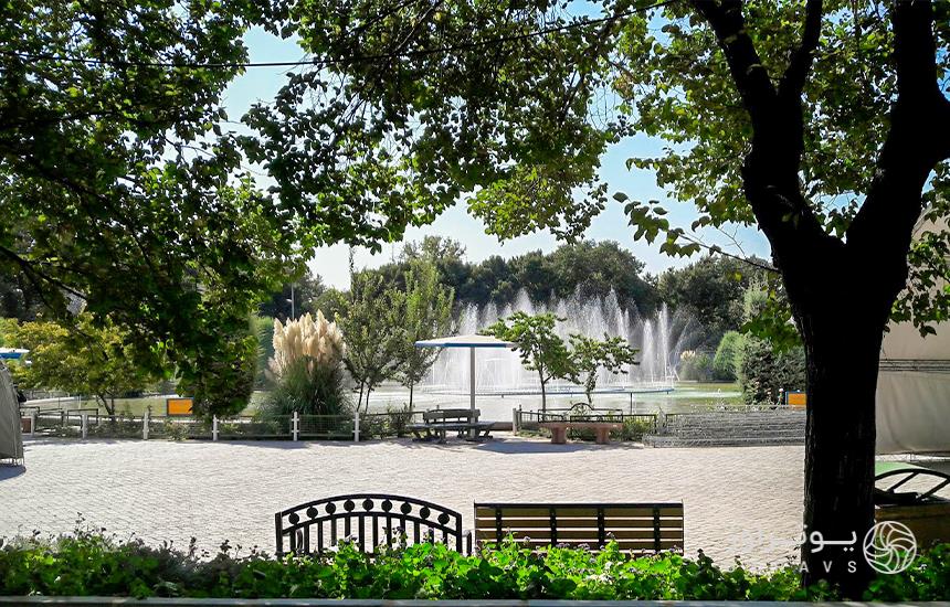 Tehran Laleh Park Fountain